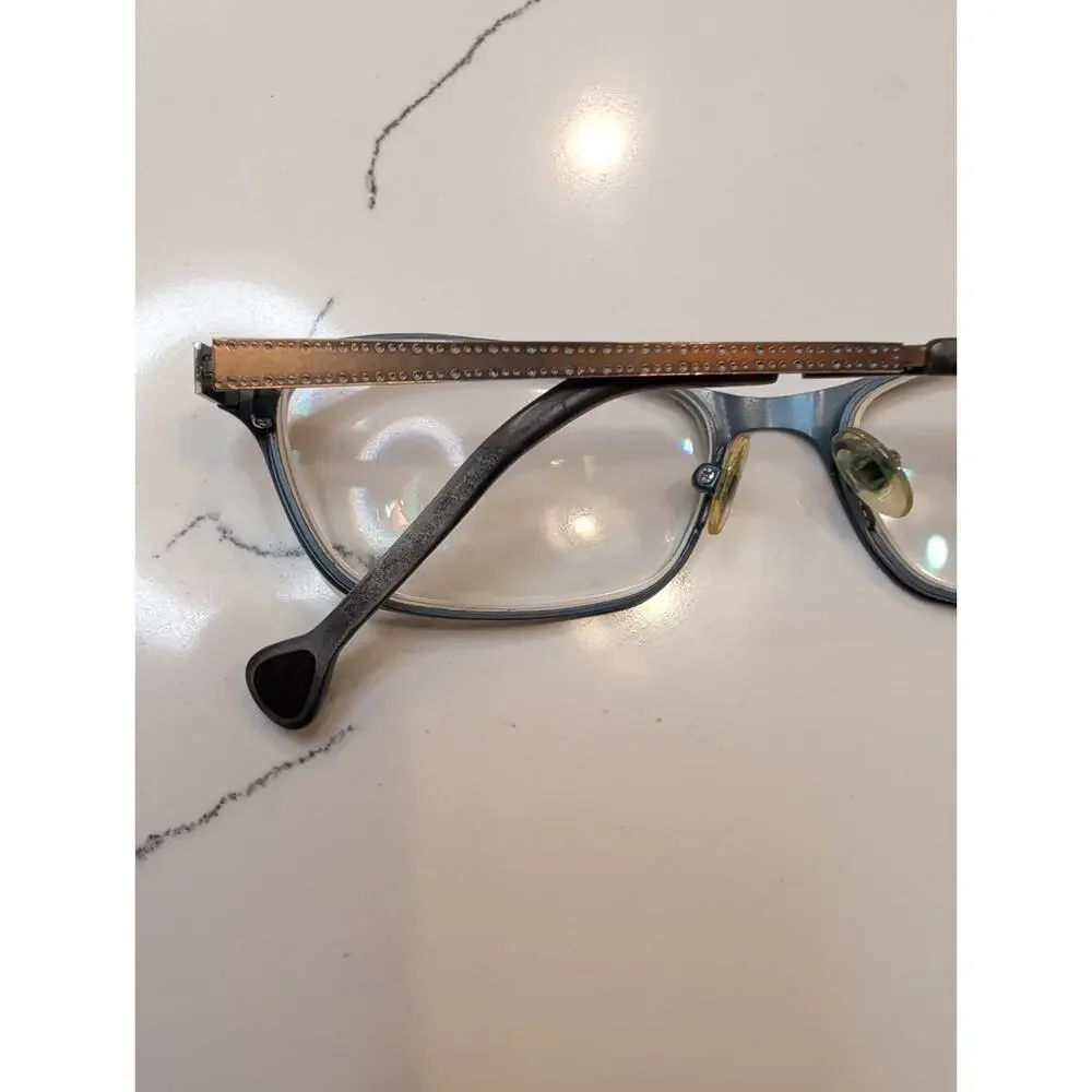 Lisa Loeb Wings 213 Chocolate Ivy Eyeglasses Frames 53-16-135 Cat Eye Glasses